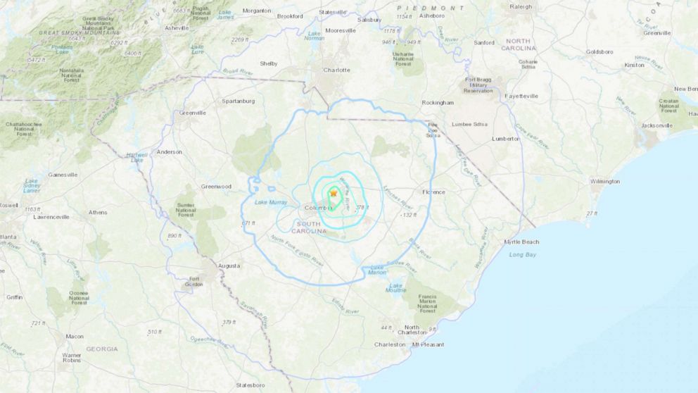 You are currently viewing 3.5 magnitude earthquake strikes South Carolina