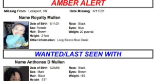 Read more about the article Amber Alert for missing infant from Niagara County has been canceled.