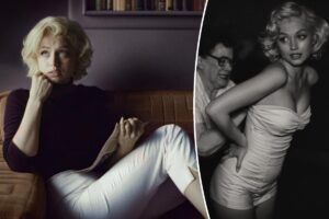 Read more about the article Ana de Armas shares first look as Marilyn Monroe in ‘Blonde’