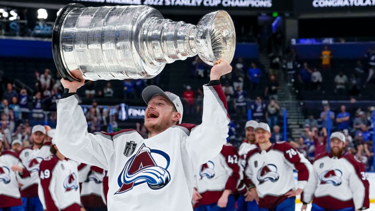 You are currently viewing Colorado Avalanche win first Stanley Cup since 2001 with Game 6 comeback; Cale Makar awarded Conn Smythe Trophy