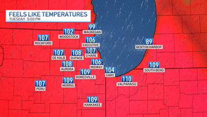 You are currently viewing Excessive Heat Warning in Effect for Chicago Area, 105-110 Degree Heat Index Possible – NBC Chicago
