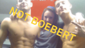 Read more about the article Is This Lauren Boebert With Two Near-Naked Men?