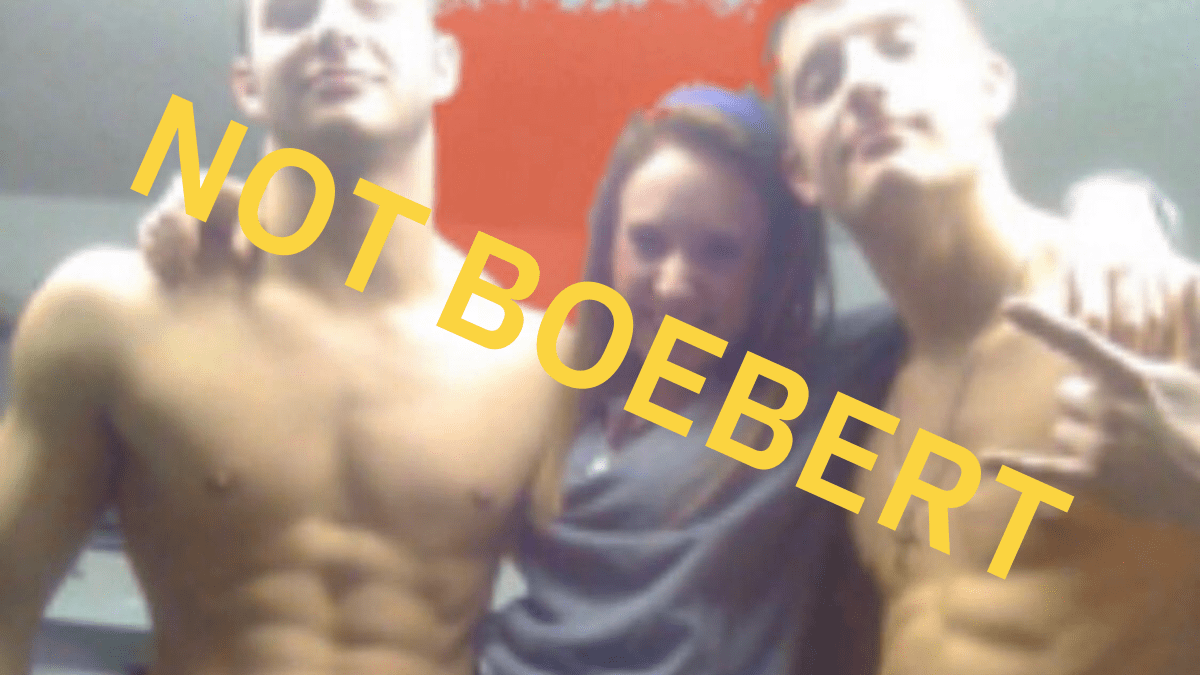 You are currently viewing Is This Lauren Boebert With Two Near-Naked Men?