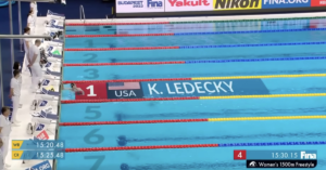 Read more about the article Katie Ledecky beat everyone so badly at the world championships she looked bored waiting for 2nd place