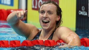 Read more about the article Katie Ledecky wins 1,500m free, earning record-extending 17th world title
