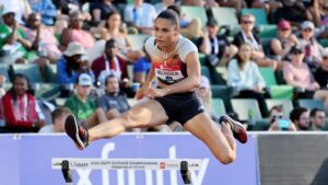 Read more about the article Olympic champion Sydney McLaughlin breaks her own world record in 400m hurdles