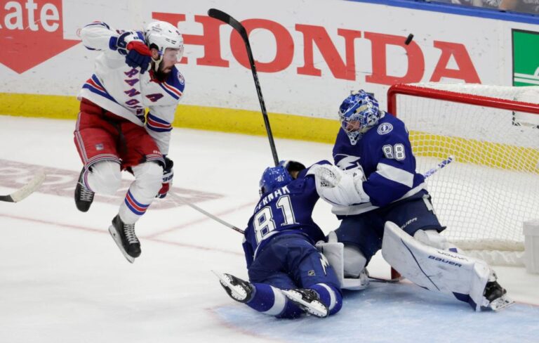 Read more about the article Rangers’ Mika Zibanejad bottled up by Lightning