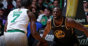 Read more about the article Warriors’ Draymond Green trolls Jaylen Brown, Celtics after 2022 NBA Finals win