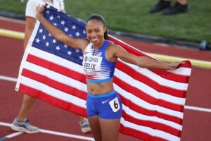Read more about the article Allyson Felix wins bronze at world championships ahead of retirement