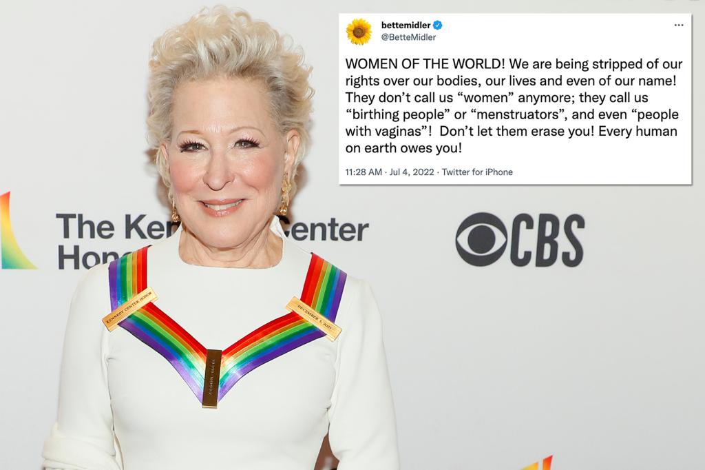 You are currently viewing Bette Midler sparks debate by saying trans-inclusive language erases women