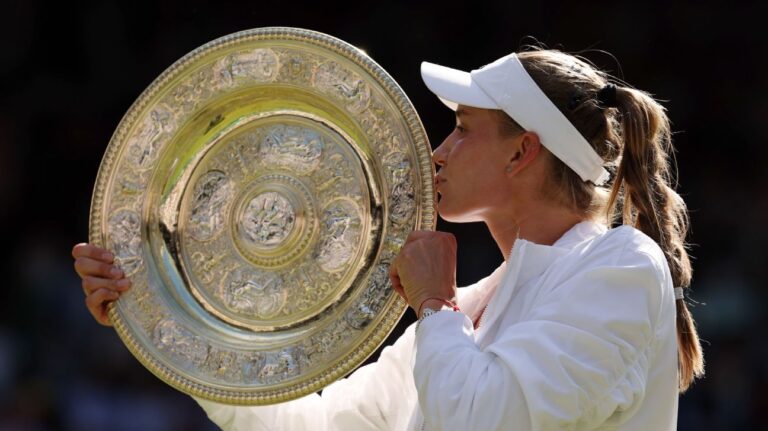 Read more about the article Elena Rybakina beats Ons Jabeur to win women’s championship at Wimbledon