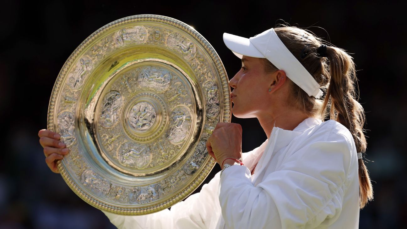 You are currently viewing Elena Rybakina beats Ons Jabeur to win women’s championship at Wimbledon