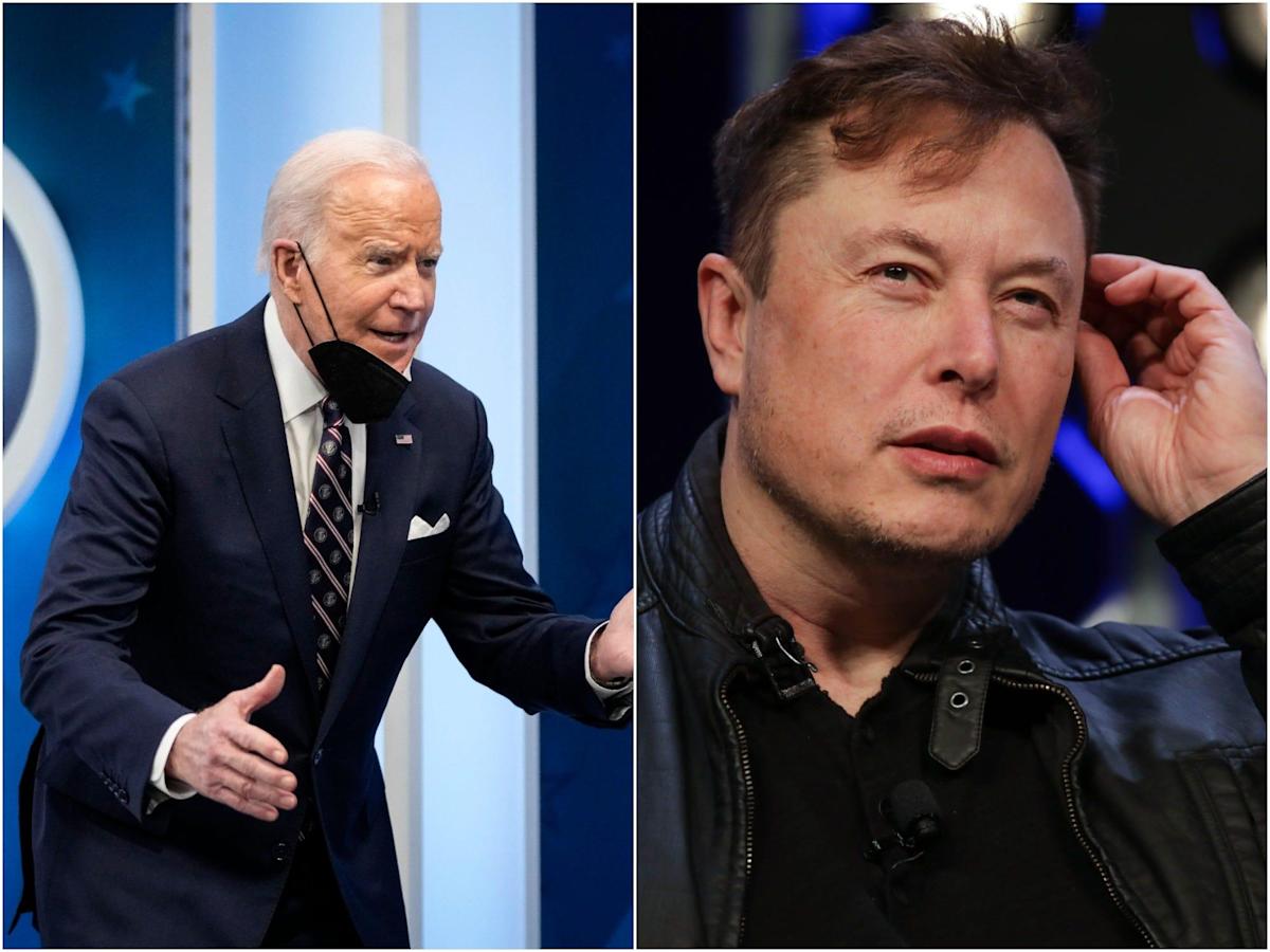 You are currently viewing Elon Musk mocks Joe Biden for making another gaffe after the President read out instructions on his teleprompter