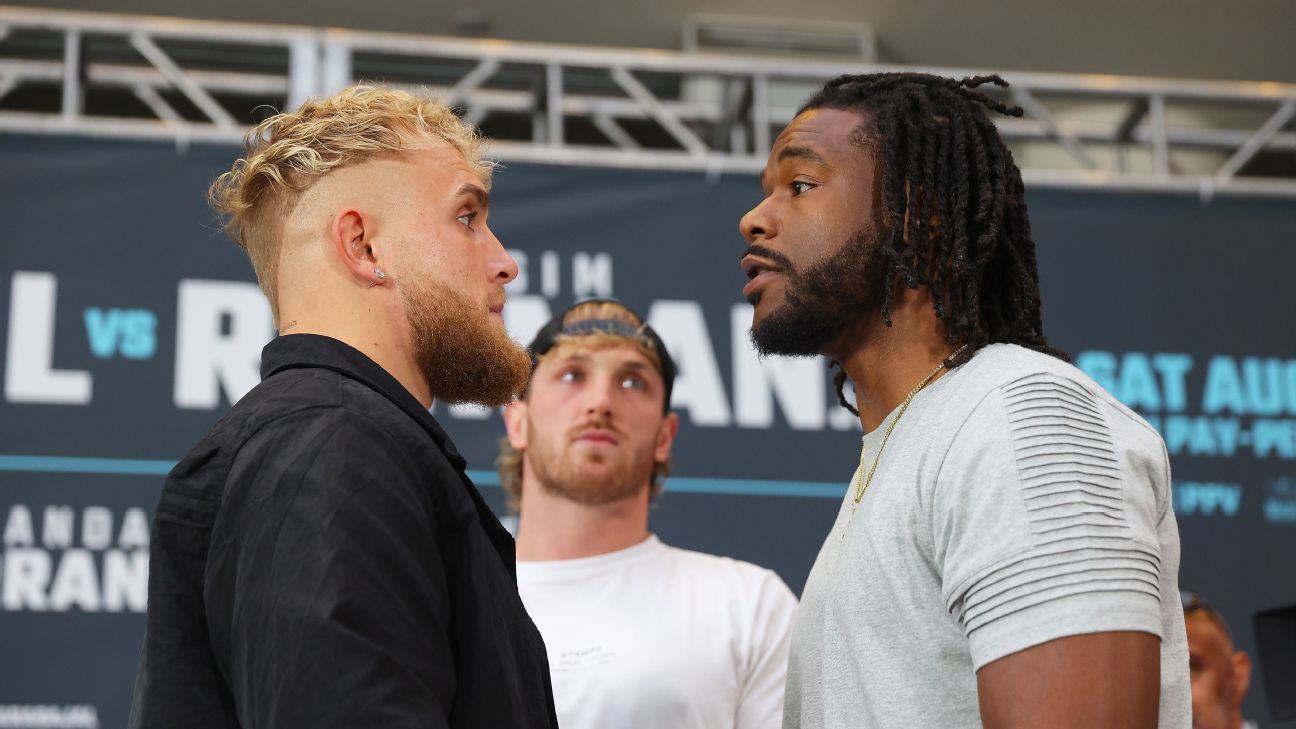 You are currently viewing Jake Paul fight canceled due to flap over Hasim Rahman Jr.’s weight