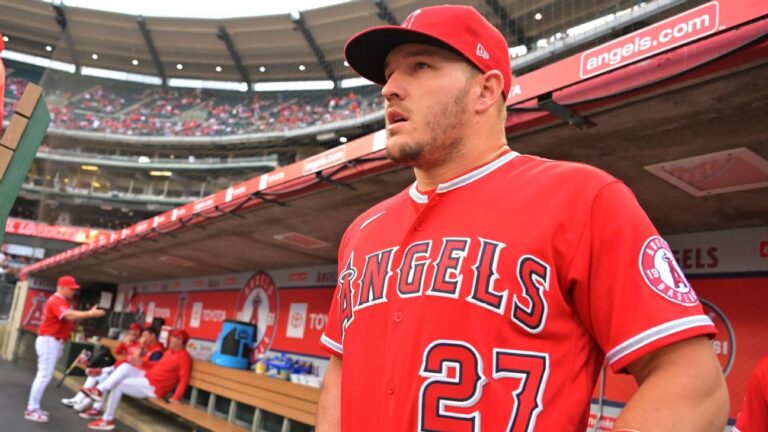 Read more about the article Mike Trout dealing with ‘pretty rare’ back condition, but Los Angeles Angels star says it’s manageable, plans to return this season