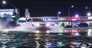 Read more about the article Monsoonal rains flood streets and casinos in Las Vegas