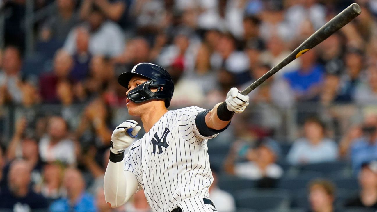 You are currently viewing New York Yankees’ Aaron Judge becomes first player to 40 home runs, then smashes grand slam for No. 41
