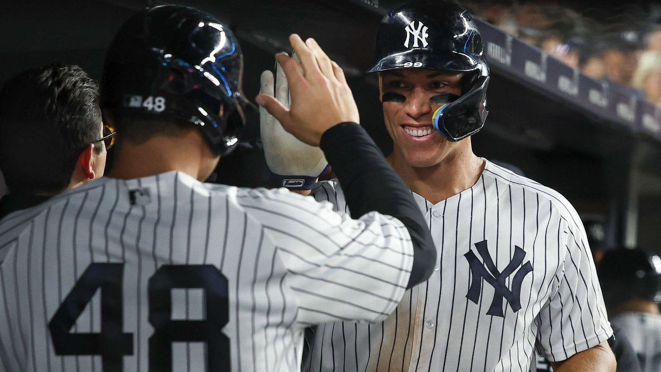 You are currently viewing New York Yankees’ Aaron Judge (calves), Anthony Rizzo (back) sit out vs. Boston Red Sox