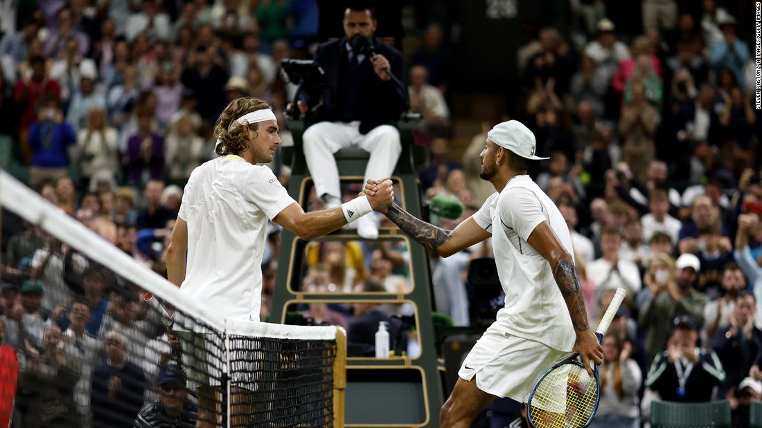 You are currently viewing Nick Kyrgios and Stefanos Tsitsipas fined after fiery Wimbledon match