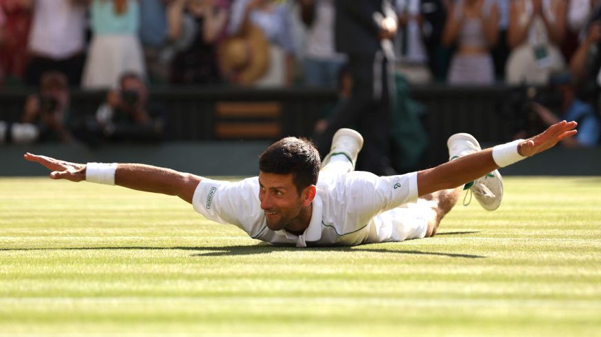 You are currently viewing Novak Djokovic beats Nick Kyrgios for 7th Wimbledon title, 21st major