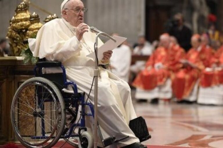 Read more about the article Pope Francis Misses Meeting With Jewish Delegation Due to Knee Pain| National Catholic Register