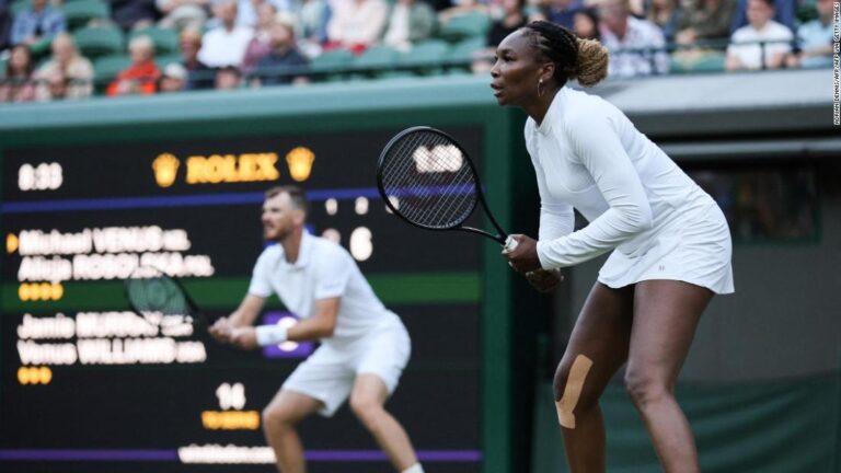 Read more about the article Venus Williams ‘excited’ by her unexpected inclusion in Wimbledon mixed doubles